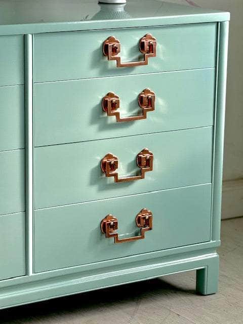 12 Drawer Dresser Lacquered in High Gloss Lacquer The Resplendent Crow