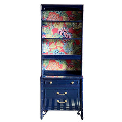 Vintage Faux Bamboo Hutch in Old Navy