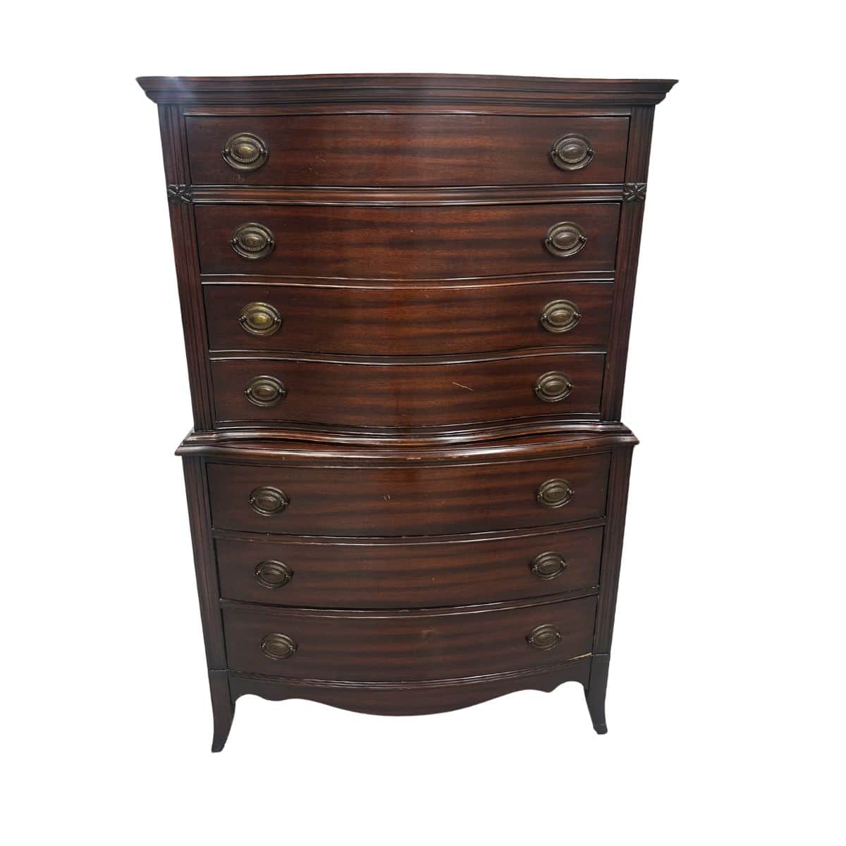 7 Drawer Curved Tallboy