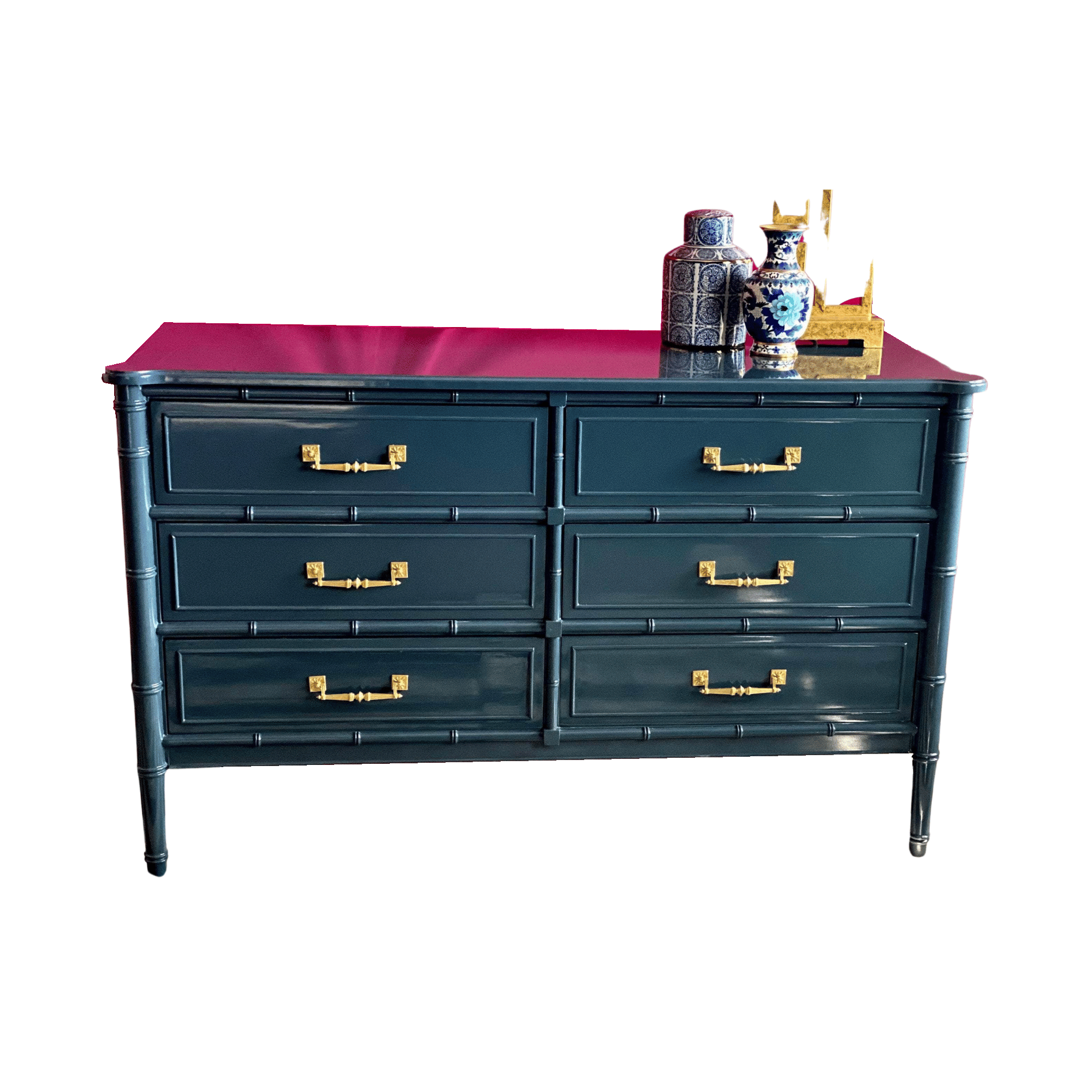 Henry link faux bamboo dresser deals