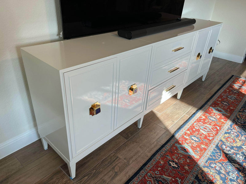 Sideboard Modular 4 Piece Credenza - Custom Lacquered The Resplendent Crow