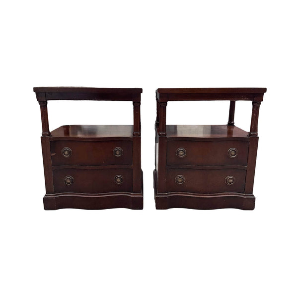 Vintage Pair of Nightstands - Custom Lacquer INCLUDED The Resplendent Home