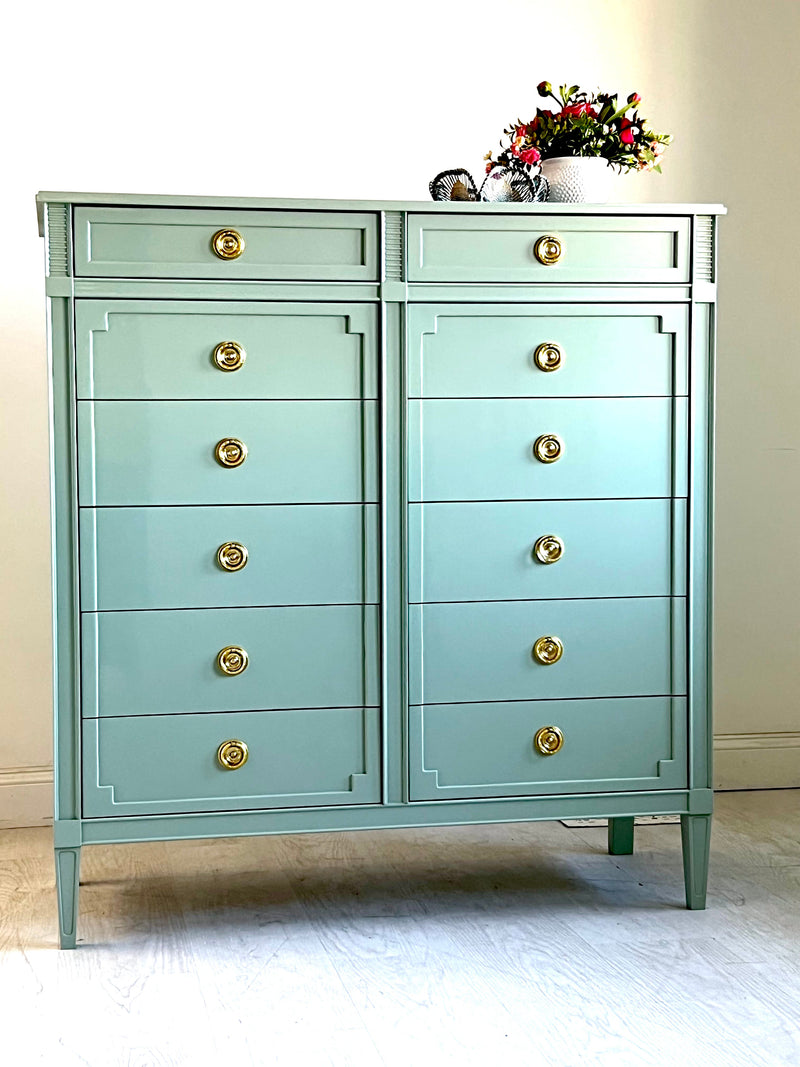 Emily Traditional Tallboy- Custom Lacquered The Resplendent Home