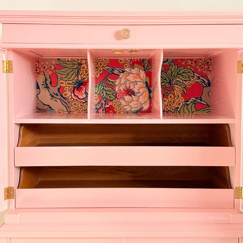 Worlds Prettiest Armoire in Salmonberry