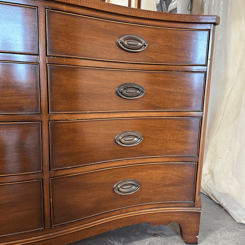 12 Drawer Elegant Vintage Dresser - Custom Lacquered The Resplendent Home