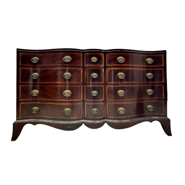 12-Drawer Serpentine Dresser - Custom Lacquered The Resplendent Crow