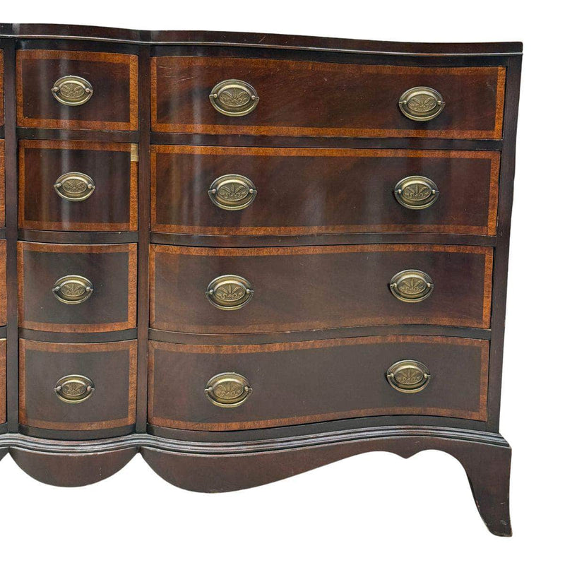 12-Drawer Serpentine Dresser - Custom Lacquered The Resplendent Crow