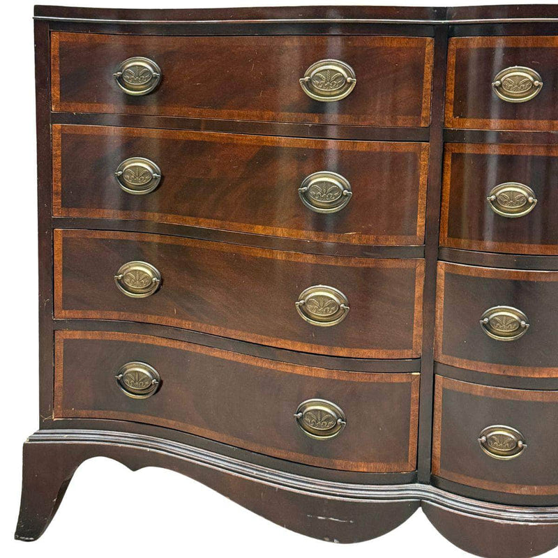 12-Drawer Serpentine Dresser - Custom Lacquered The Resplendent Crow