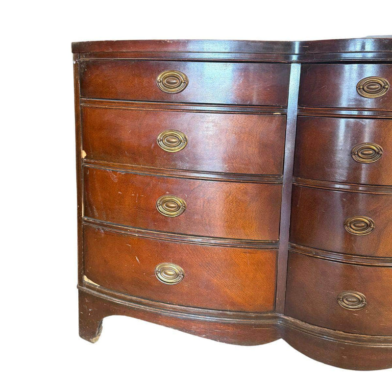 12-Drawer Serpentine Dresser - Custom Lacquered The Resplendent Crow