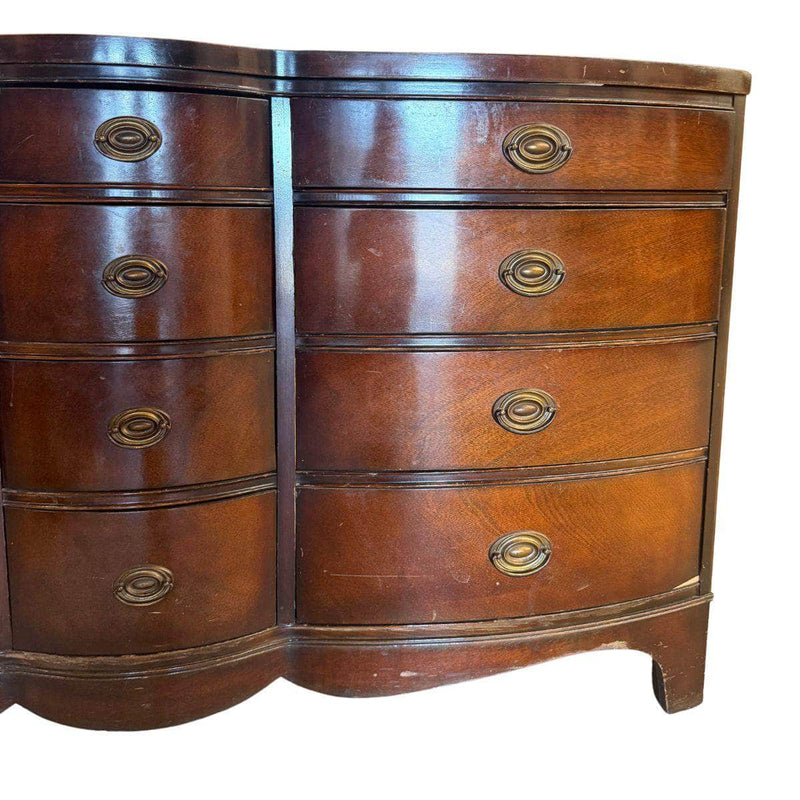 12-Drawer Serpentine Dresser - Custom Lacquered The Resplendent Crow