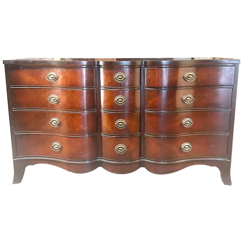 12-Drawer Serpentine Dresser - Custom Lacquered The Resplendent Crow