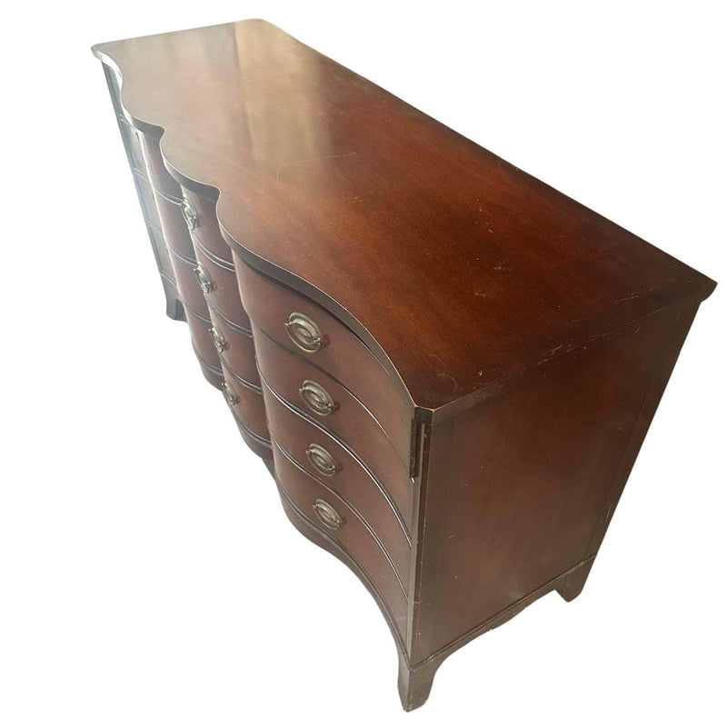 12-Drawer Serpentine Dresser - Custom Lacquered The Resplendent Crow