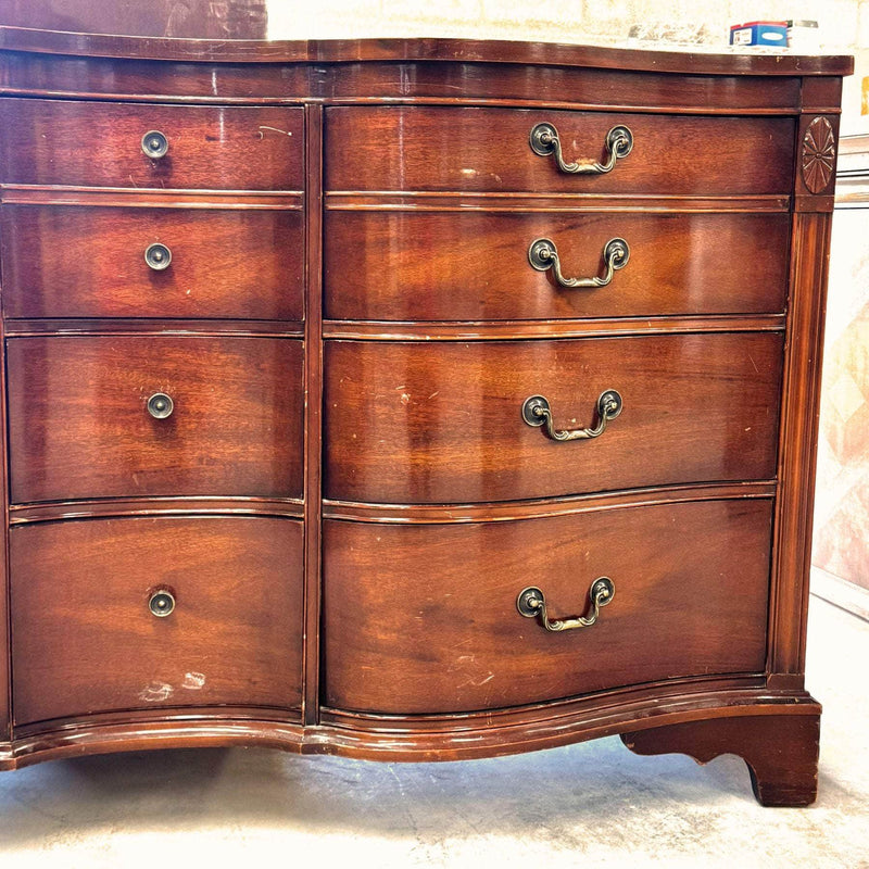 12-Drawer Serpentine Dresser - Custom Lacquered The Resplendent Crow