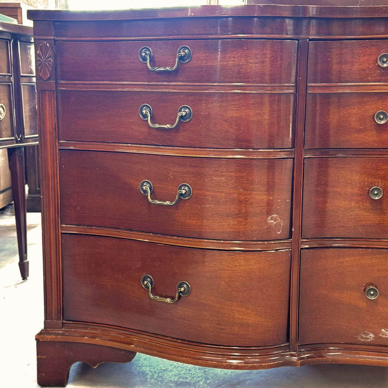 12-Drawer Serpentine Dresser - Custom Lacquered The Resplendent Crow