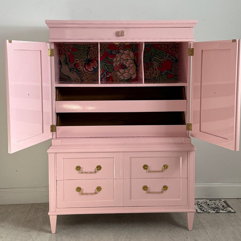 Worlds Prettiest Armoire in Salmonberry