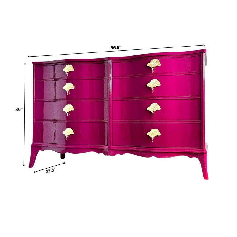 8 Drawer Dresser in Ruby The Resplendent Crow