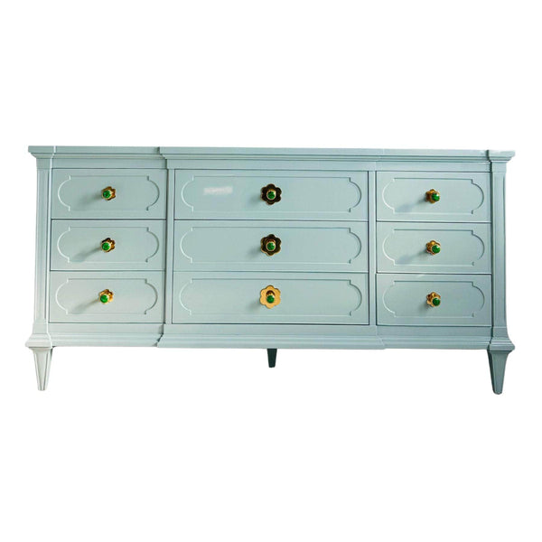 9 Drawer Dresser in Sherwin Williams Atmospheric - Ready To Ship The Resplendent Home