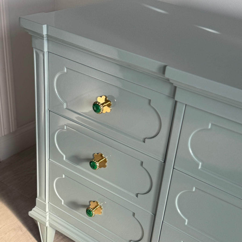 9 Drawer Dresser in Sherwin Williams Atmospheric - Ready To Ship The Resplendent Home