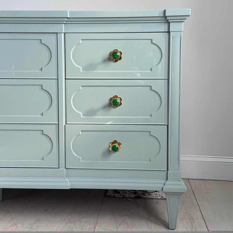 9 Drawer Dresser in Sherwin Williams Atmospheric - Ready To Ship The Resplendent Home