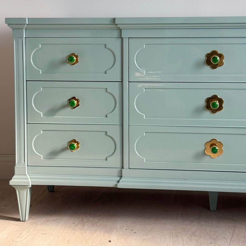 9 Drawer Dresser in Sherwin Williams Atmospheric - Ready To Ship The Resplendent Home