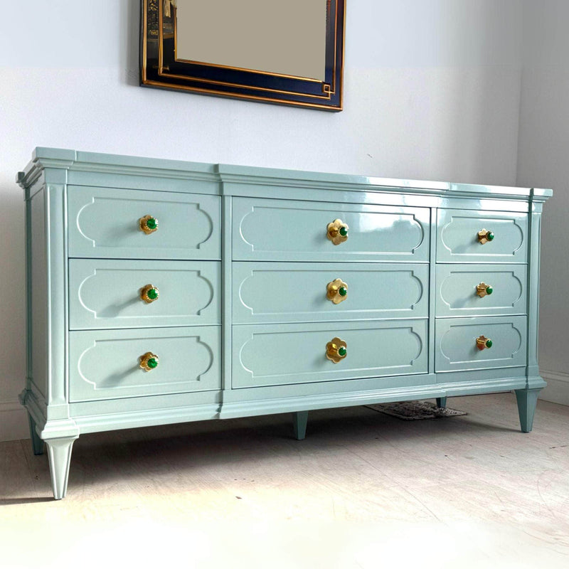 9 Drawer Dresser in Sherwin Williams Atmospheric - Ready To Ship The Resplendent Home