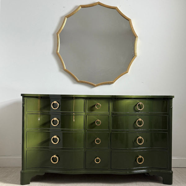 Serpentine Dresser in Olive Green - Ready To Ship