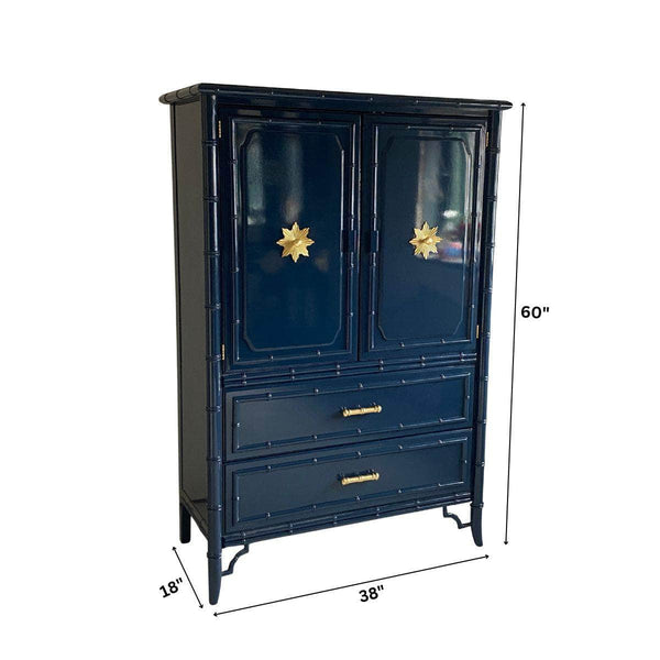 Armoire in Naval - Ready To Ship The Resplendent Crow