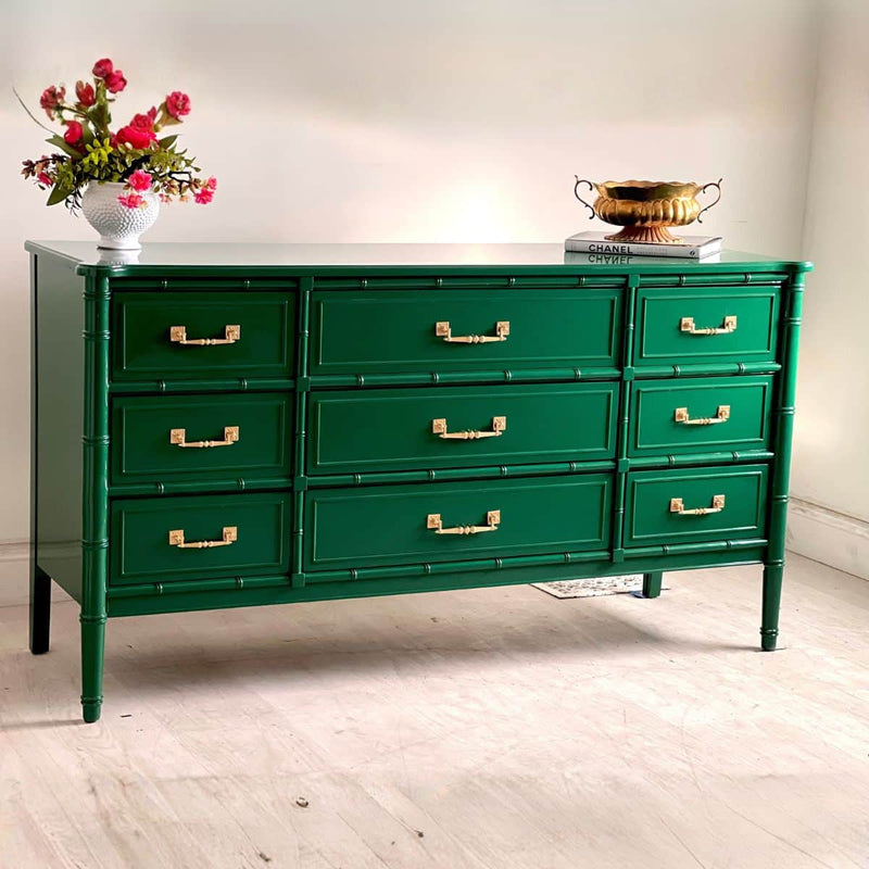 green bamboo dresser Bali Hai Faux in Bottle _brand_Herve-Leger