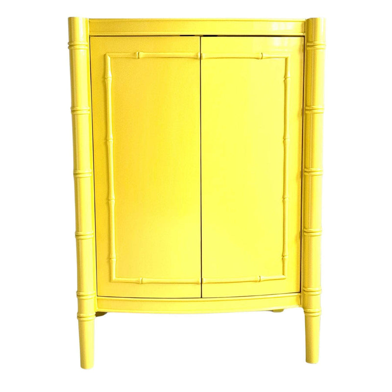 Bathroom Vanities 24" Curved Bathroom Vanity in Yellow - Ready To Ship The Resplendent Crow