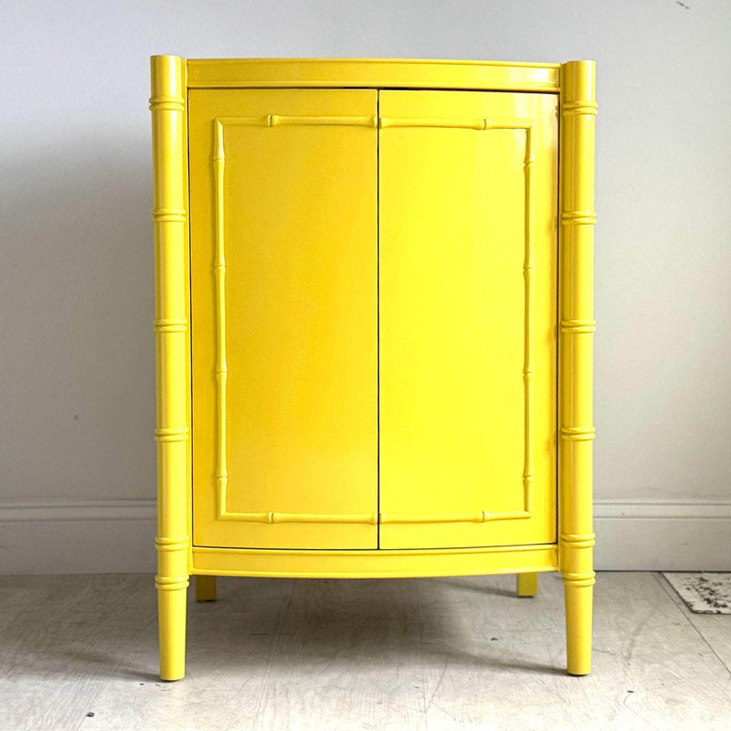 Bathroom Vanities 24" Curved Bathroom Vanity in Yellow - Ready To Ship The Resplendent Crow