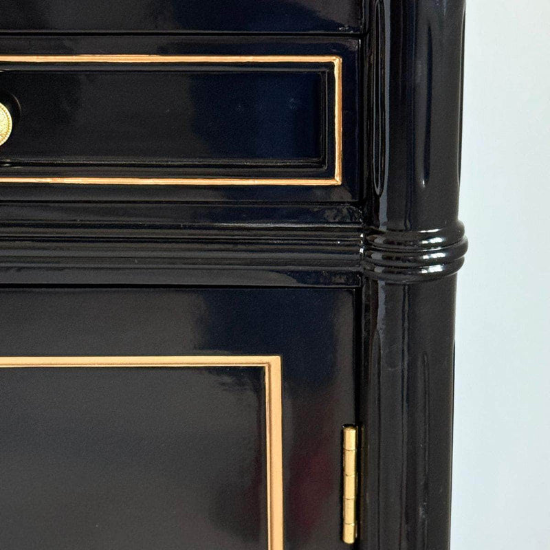 Black Marble Top Console - Ready To Ship The Resplendent Crow