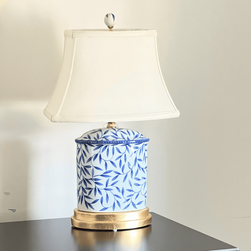 Blue And White Porcelain Lamp The Resplendent Crow