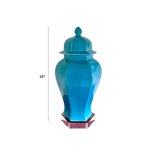 Blue Bell Porcelain Jar With Crystal Base The Resplendent Crow