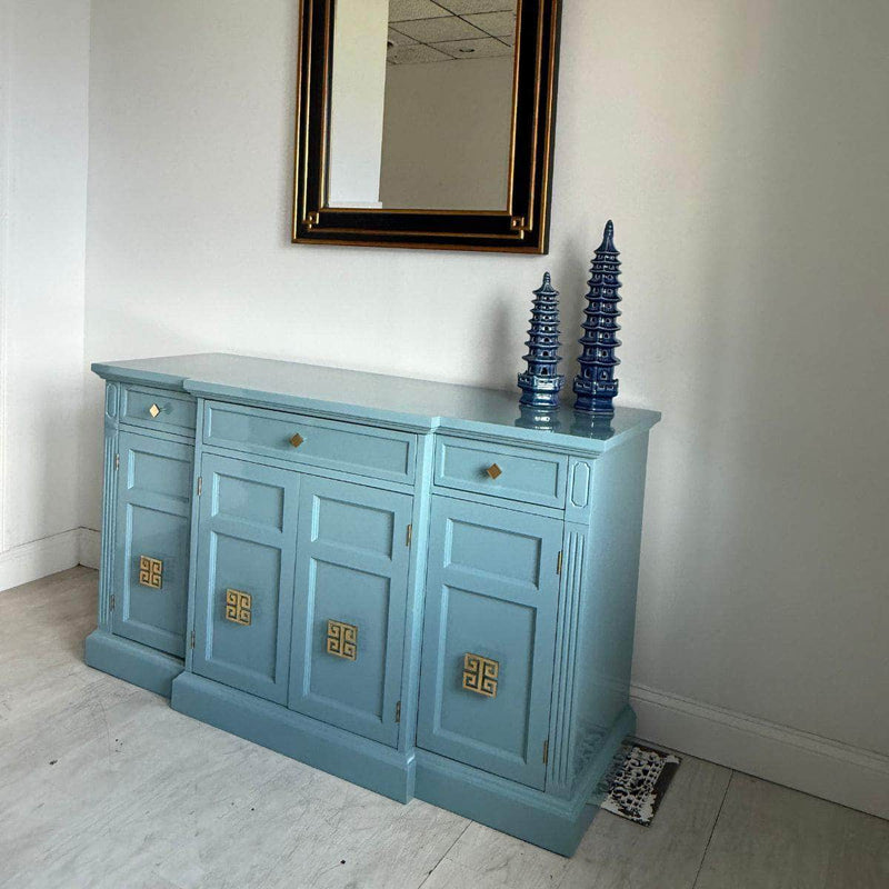 Breakfront Buffet in Oval Room Blue The Resplendent Crow