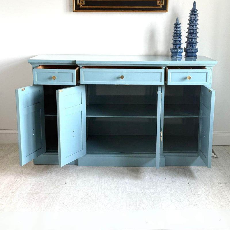 Breakfront Buffet in Oval Room Blue The Resplendent Crow