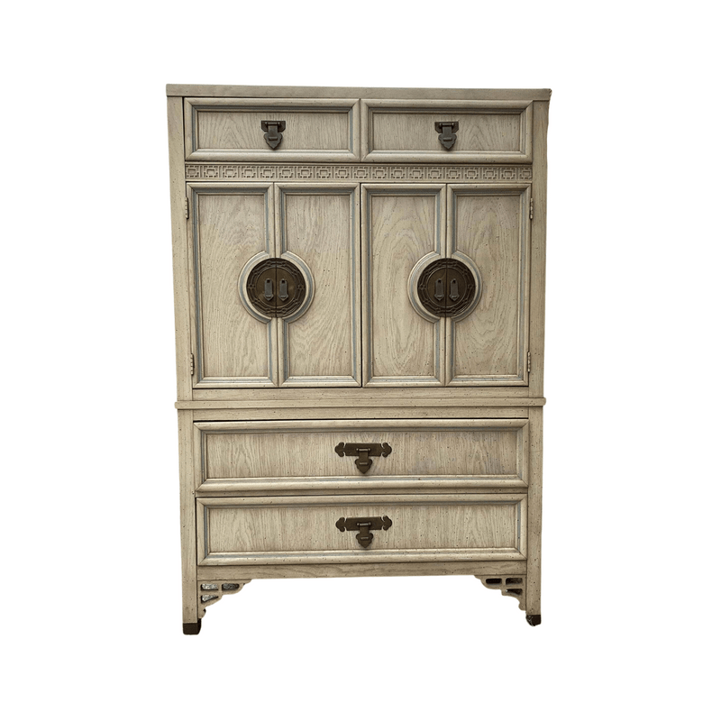 Cabinets & Storage Antique Chinoiserie Armoire - Custom Lacquered The Resplendent Home