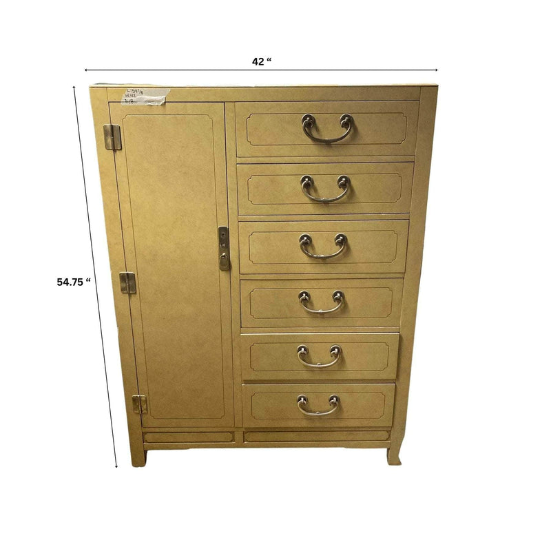 Cabinets & Storage Chinoiserie Style Armoire - Lacquered The Resplendent Crow