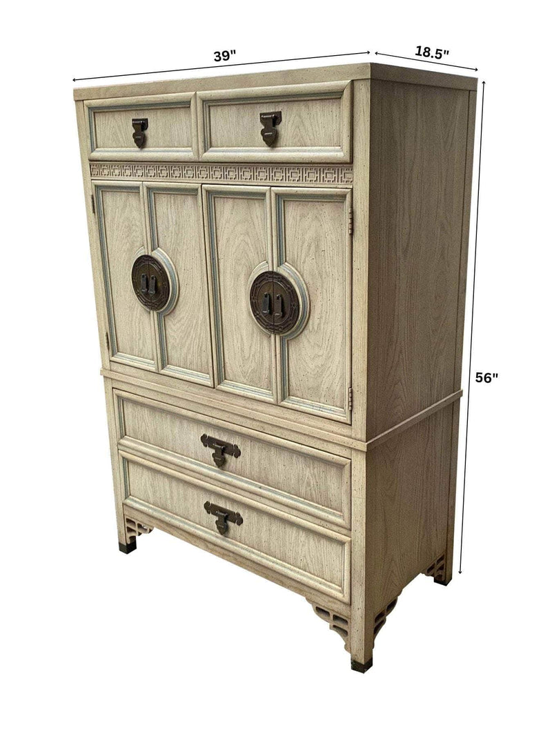 Cabinets & Storage Dixie Chinoiserie Armoire - Lacquered The Resplendent Crow