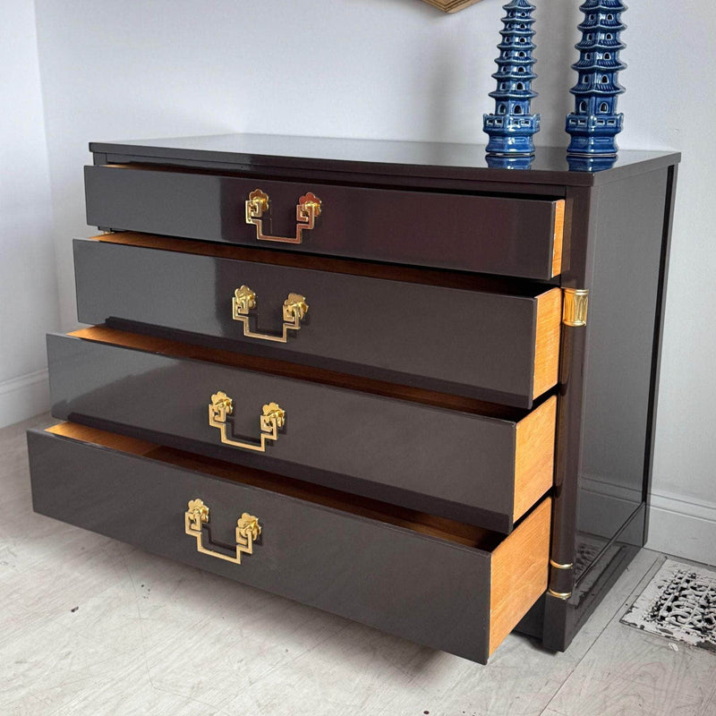 Cabinets & Storage Four Drawer Chest in Chocolate - Ready To Ship The Resplendent Crow