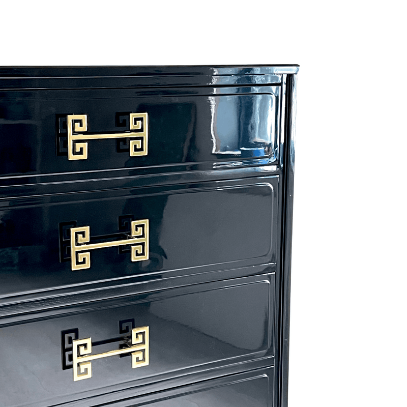 Cabinets & Storage Glossy Black Tallboy - Quick Ship The Resplendent Home