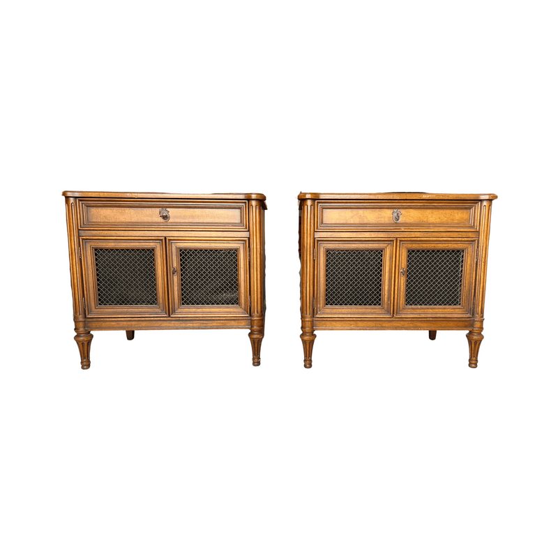 Cabinets & Storage Henredon 2 Door Nightstands - Custom Lacquered The Resplendent Home