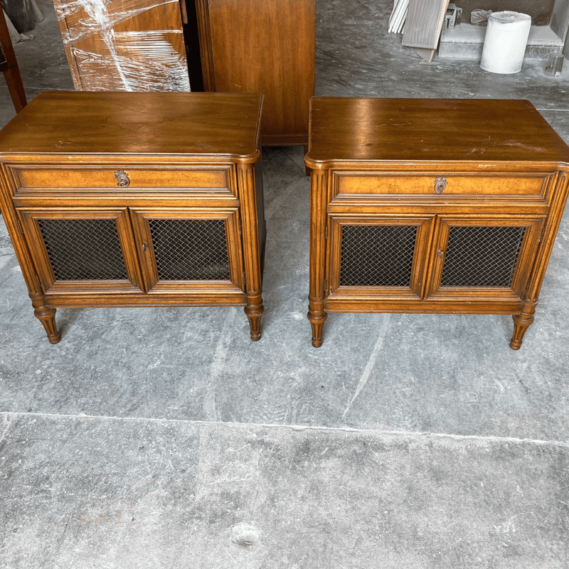 Cabinets & Storage Henredon 2 Door Nightstands - Custom Lacquered The Resplendent Home