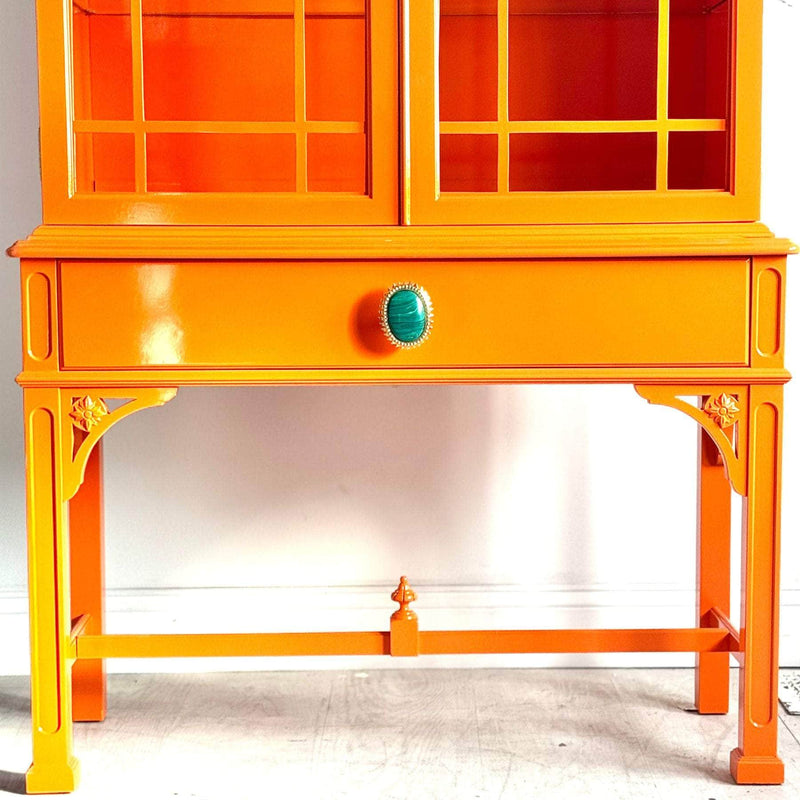 Cabinets & Storage Orange Hutch - Ready To Ship The Resplendent Home