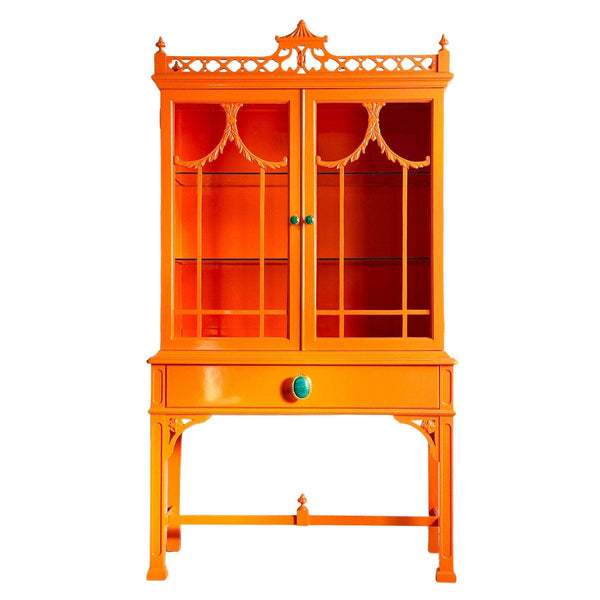 Cabinets & Storage Orange Hutch - Ready To Ship The Resplendent Home