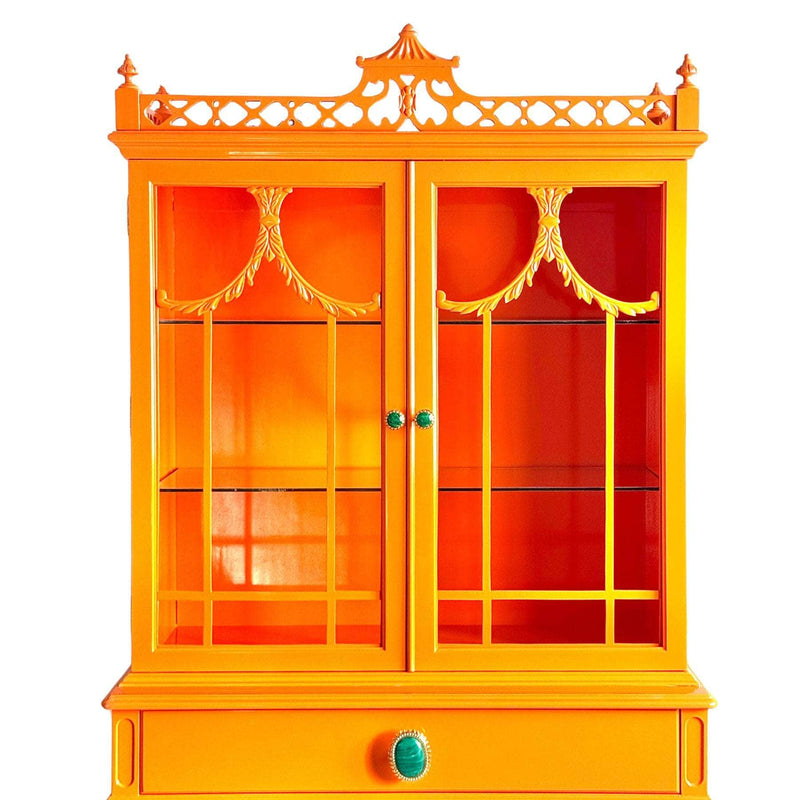 Cabinets & Storage Orange Hutch - Ready To Ship The Resplendent Home