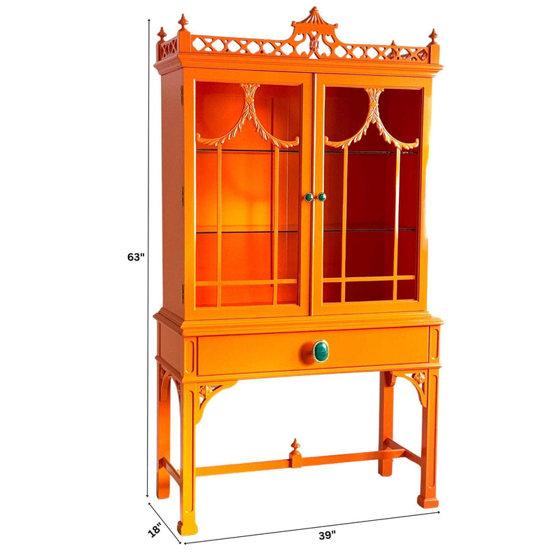 Cabinets & Storage Orange Hutch - Ready To Ship The Resplendent Home