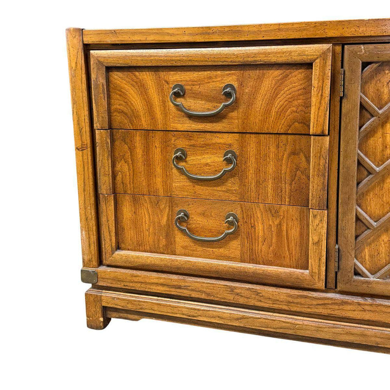 Cabinets & Storage Oversized Chinoiserie Credenza - Custom Lacquered The Resplendent Crow