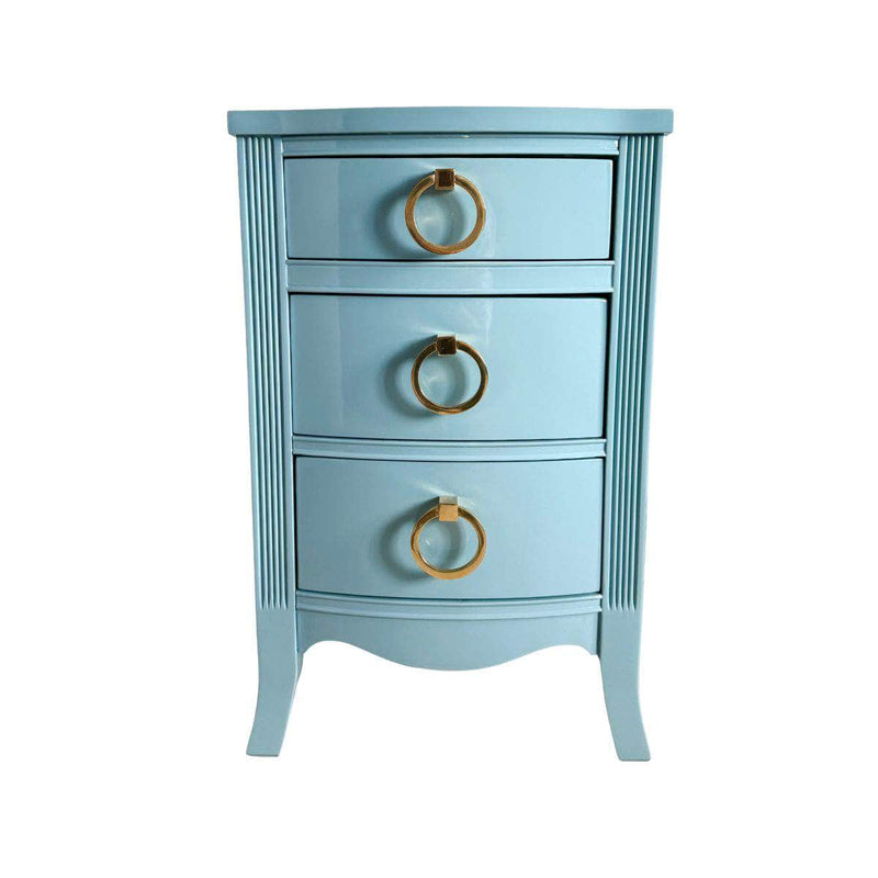 Cabinets & Storage Pair of Blue Nightstands - Ready To Ship The Resplendent Crow