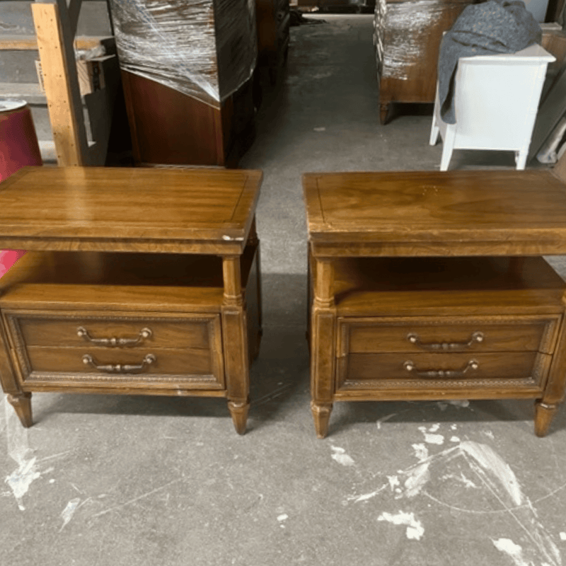 Cabinets & Storage Pair of End Tables or Nightstands - Custom Lacquered The Resplendent Home