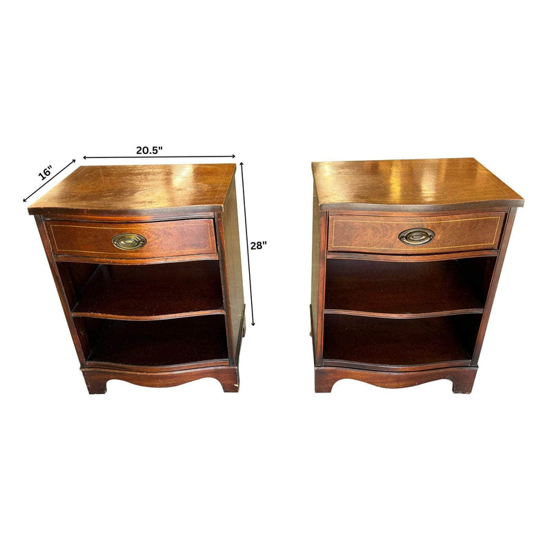 Cabinets & Storage Pair of Hepplewhite Nightstands The Resplendent Crow